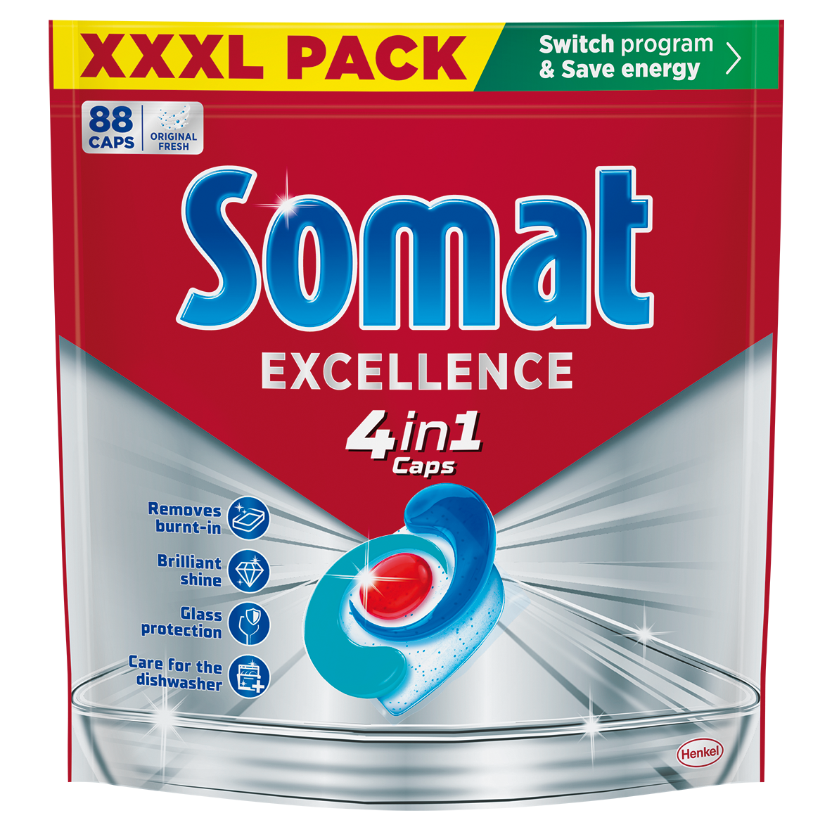 Таблетка для посудомийної машини Somat Экселенс 4-в-1, 88 шт.