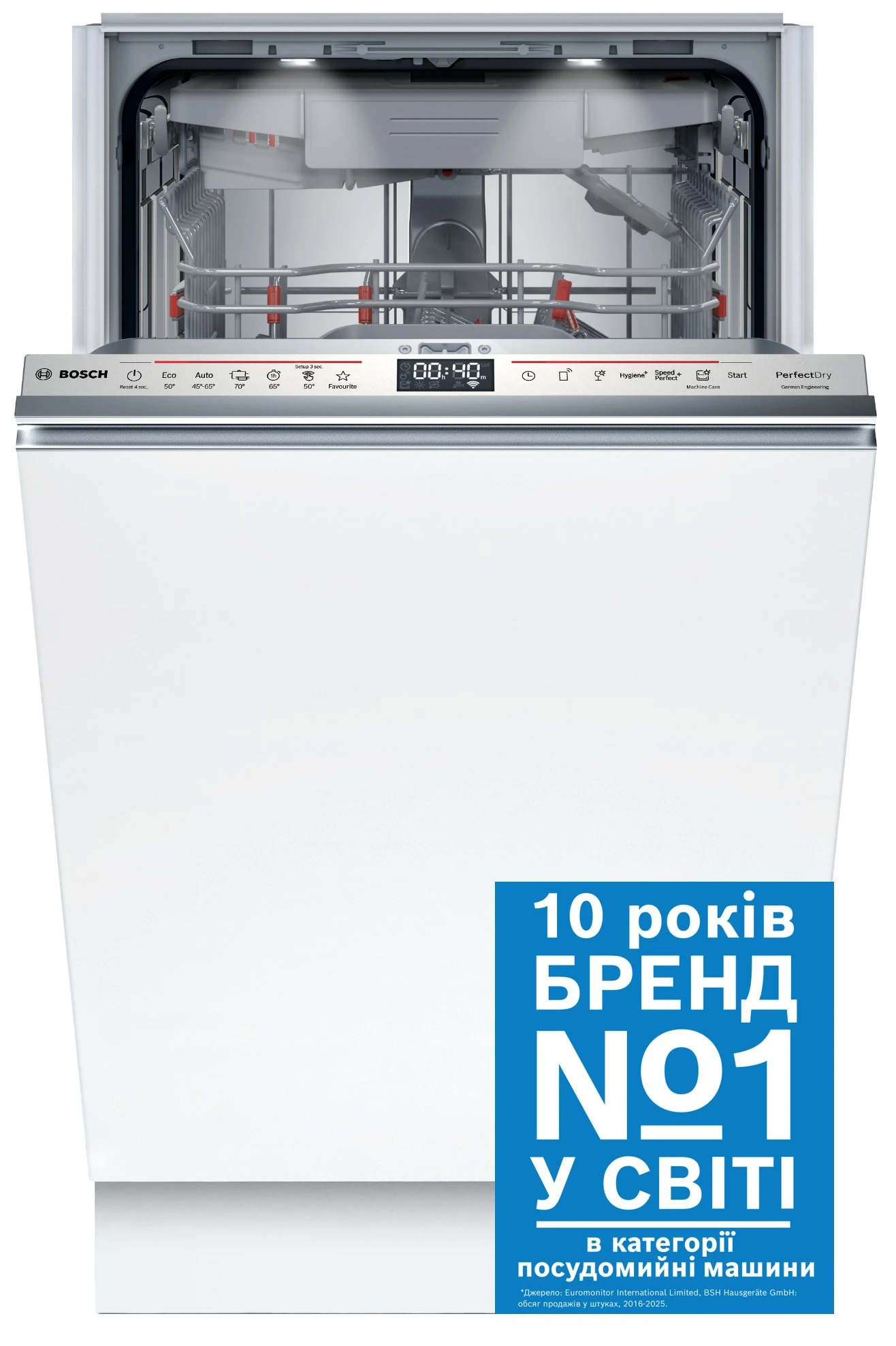 Посудомийна машина вбудована Bosch SPV8ZMX06Q