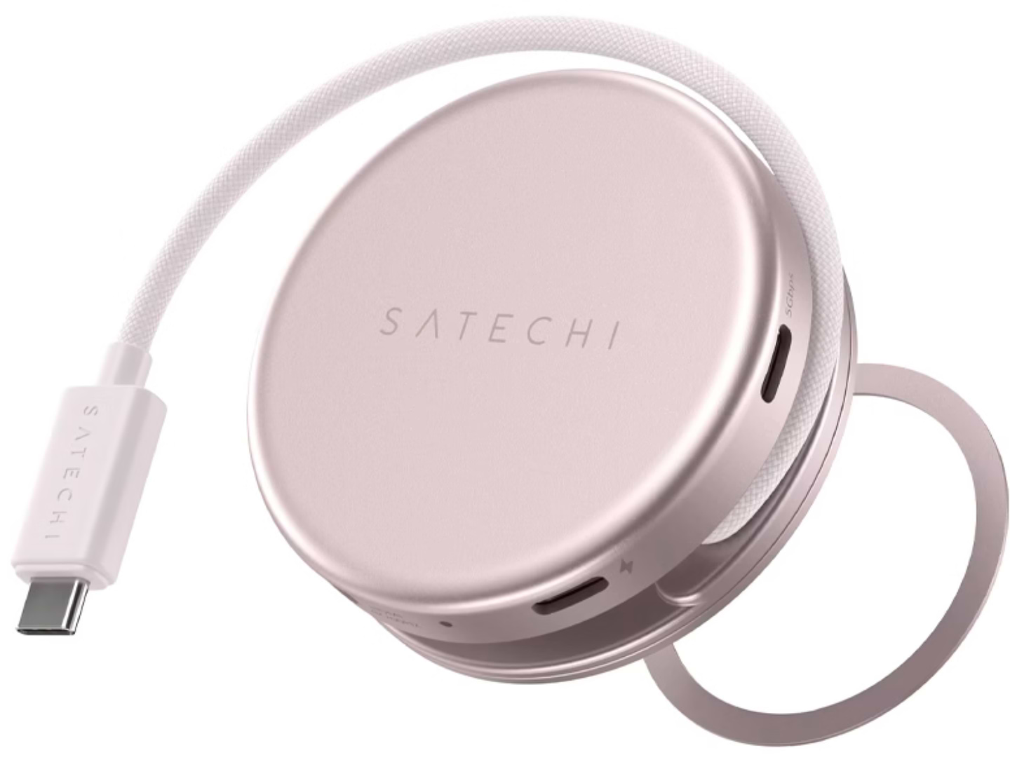 Хаб USB Satechi OntheGo 5-in-1 USB-C Multiport Adapter Blush (ST-POTG5P)