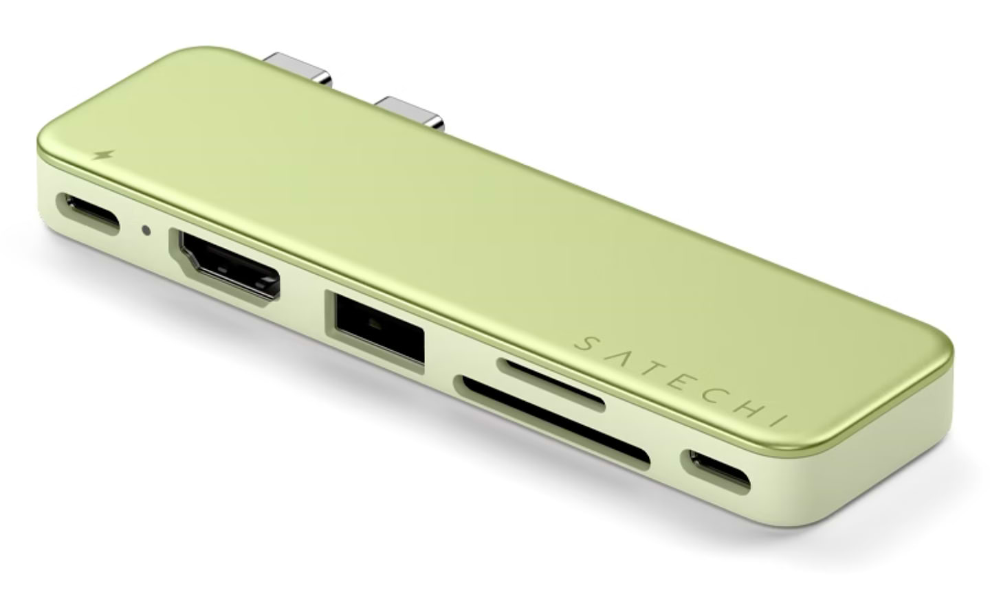 Хаб USB Satechi USB-C Snap Hub Multiport Adapter Citrus (ST-HUSNY)