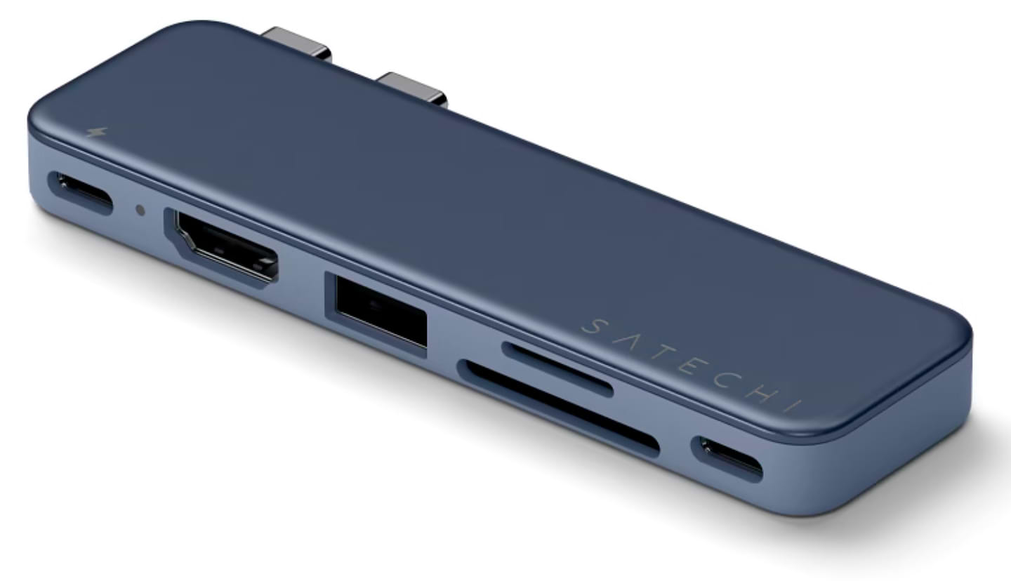 Хаб USB Satechi USB-C Snap Hub Multiport Adapter Indigo (ST-HUSNB)