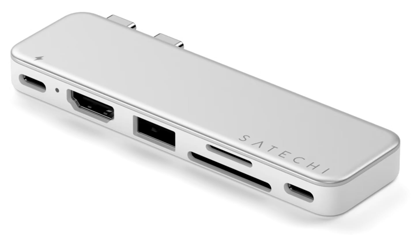 Хаб USB Satechi USB-C Snap Hub Multiport Adapter Silver (ST-HUSNS)