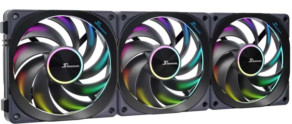 Корпусний вентилятор SeaSonic 120MM ARGB 3-PACK (MAGFLOW-ARGB-3)