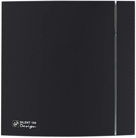 Витяжний вентилятор Soler&Palau SILENT-100 CRZ MATT BLACK DESIGN-4C