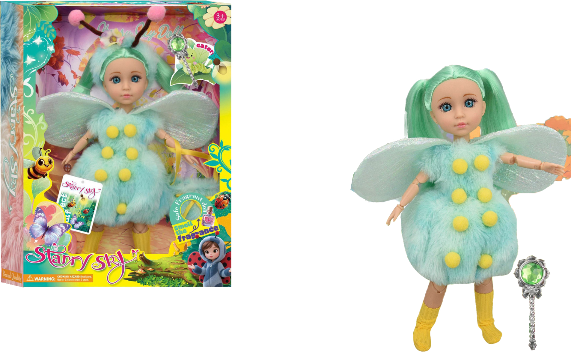 Кукла Starry Sky в костюме с крыльями 30 см (SK218B)