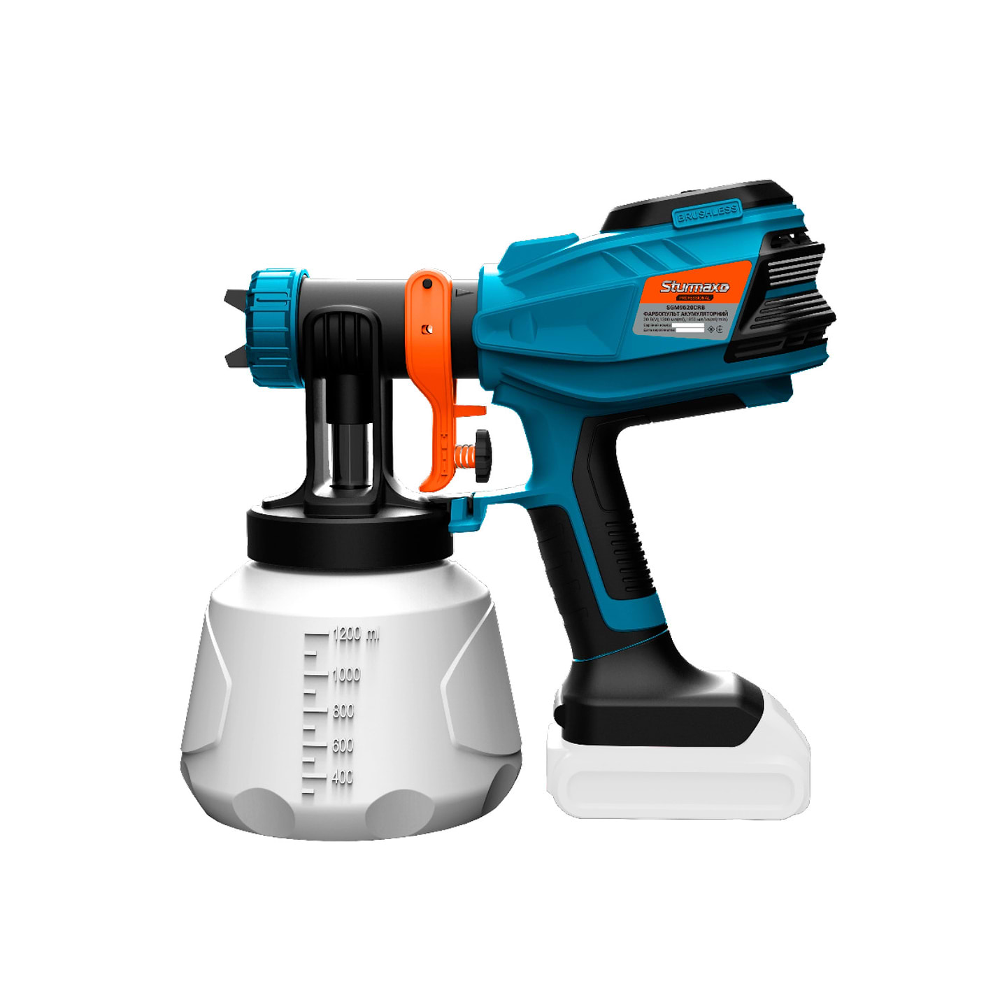 Распылитель краски Sturmax SGM9620CRB без акум. и ЗУ