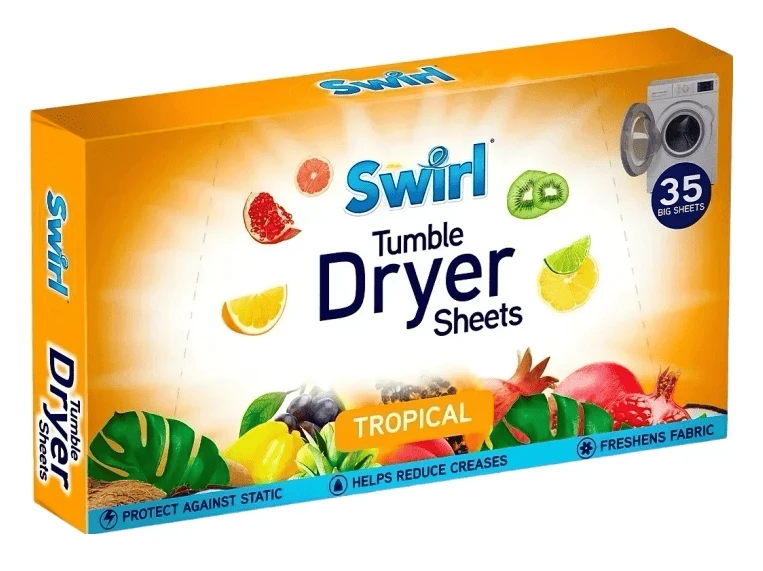 Ароматизатор для сушильных машин Swirl салфетки Tropical 35 шт. (SW1014A)