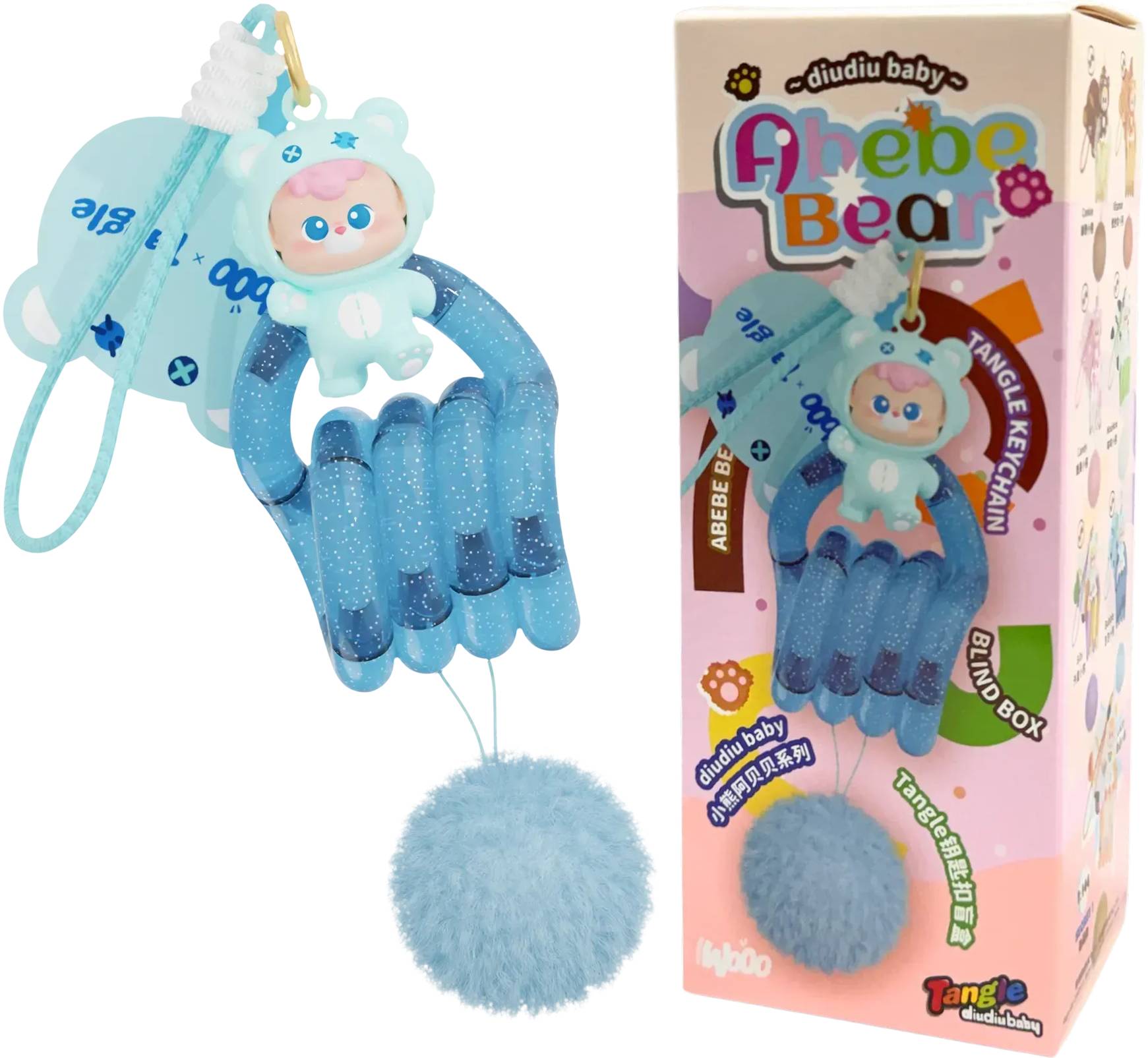 Колекційна фігурка Tangle diudiu baby Abebe Bear (HWTANGLEDDP01)