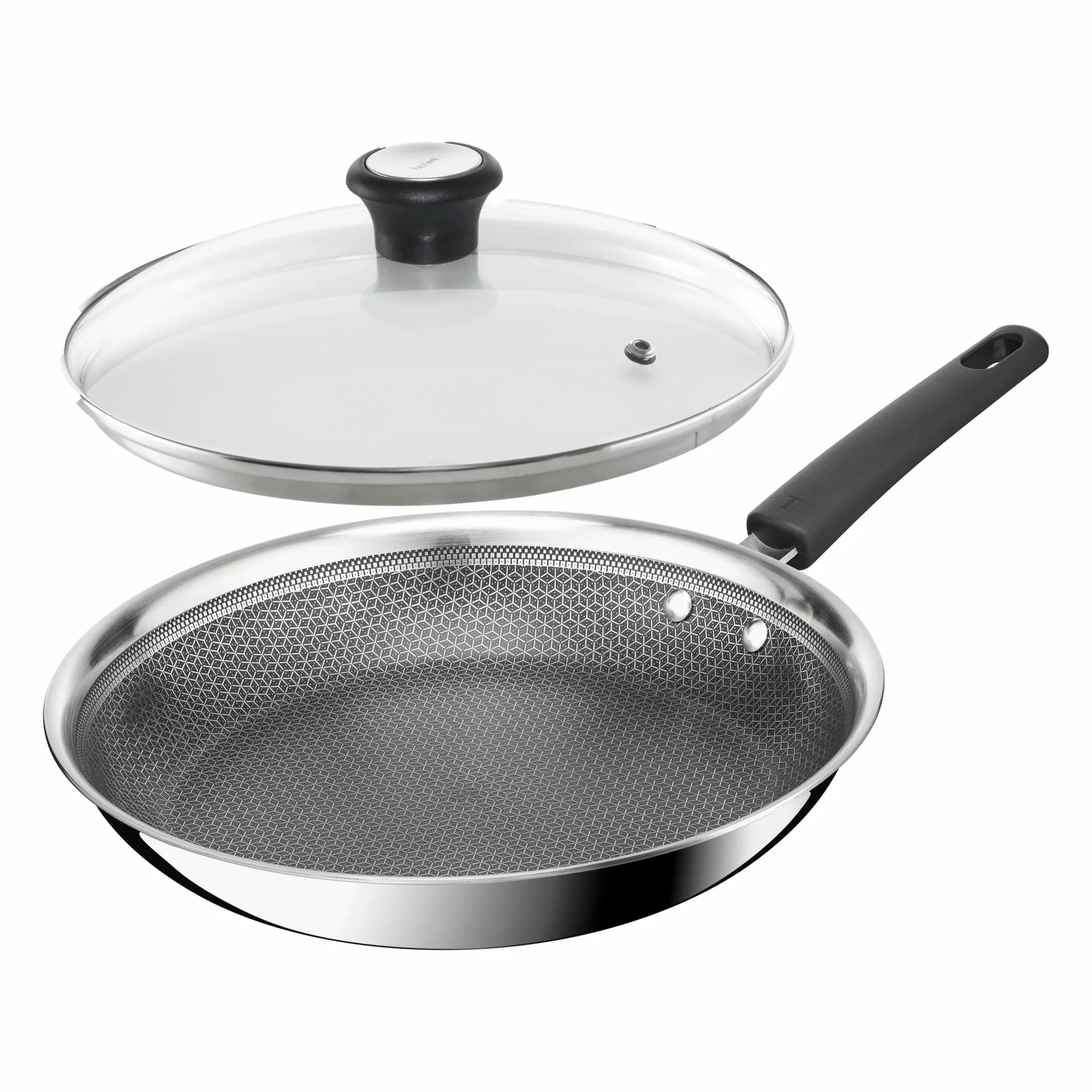 Сковорода універсальна Tefal SET_E3410455 EMOTION+ POWER 24 см, з кр