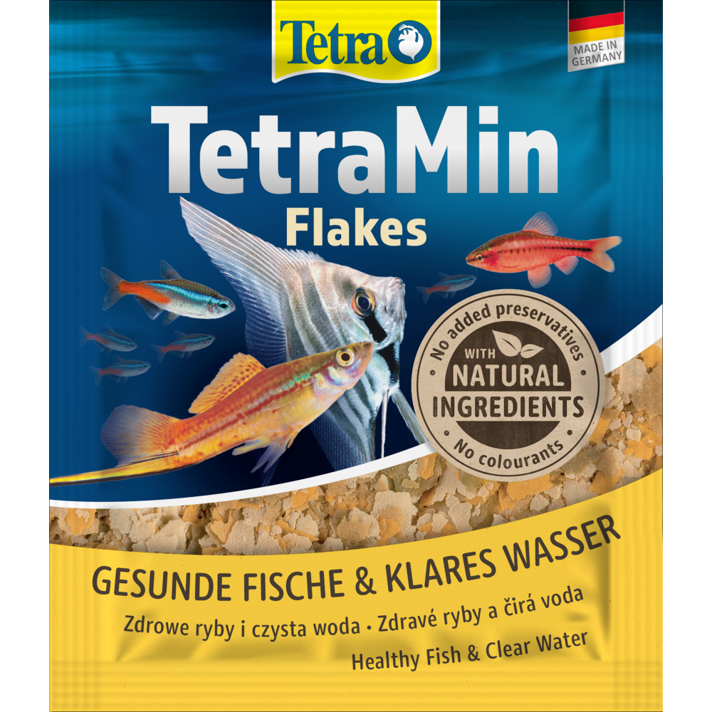 Корм для риб Tetra Min Flakes для тропічних акваріумних в пластівцях 12 г (4004218766402)