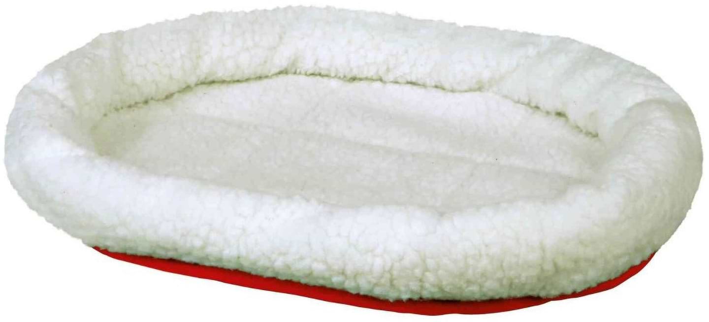 Лежанка Trixie для кошек Cuddly Bed белый/красный 47х38 см (4011905028637)
