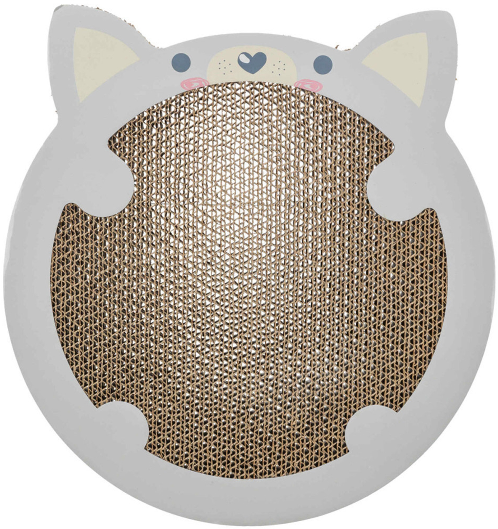 Царапка настенная Trixie в форме хом которая с кошачьей мятой 31х2,5х32,5 см светло-серая (4011905480411)