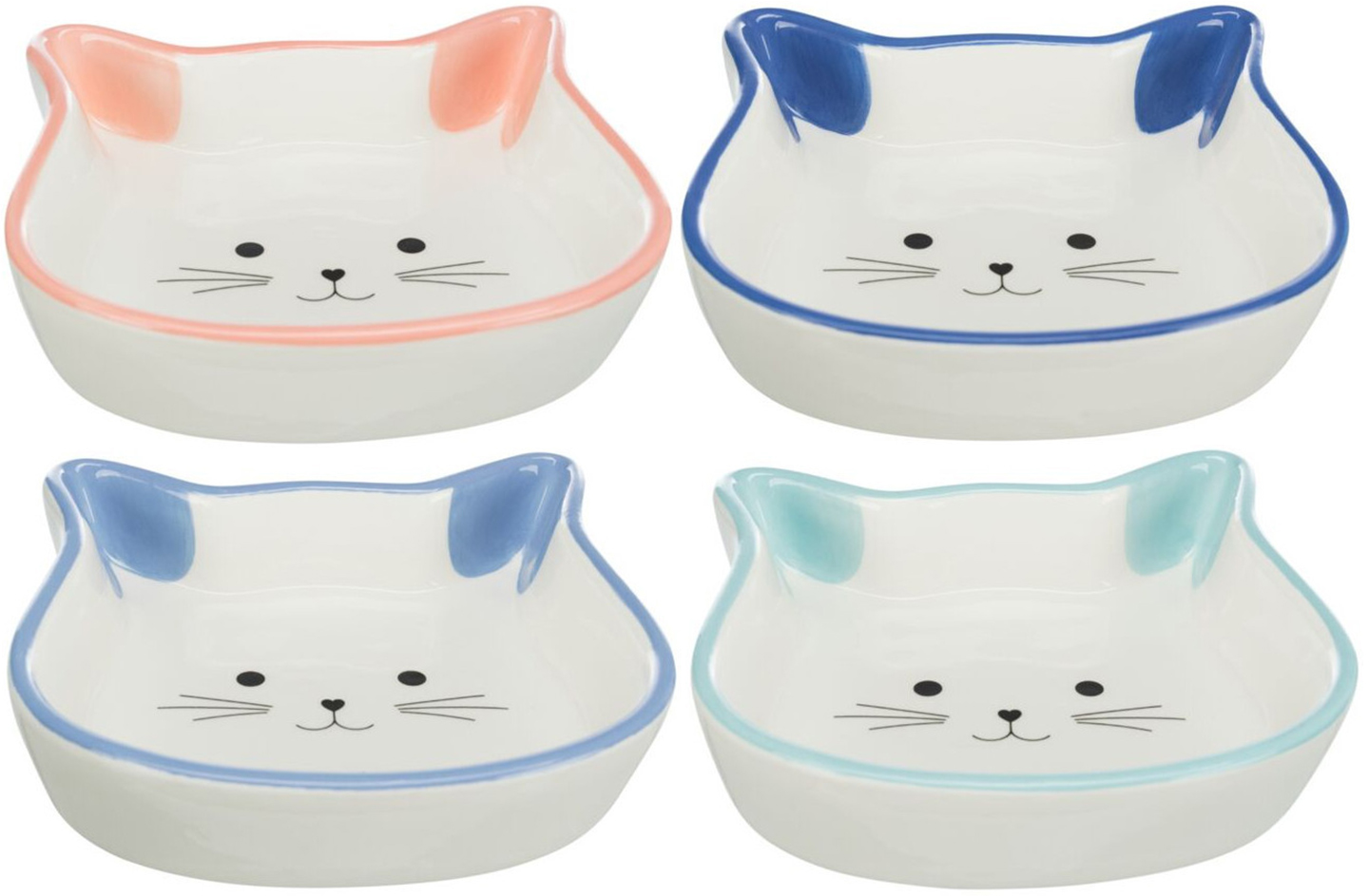 Миска для животных Trixie для кошек в форме кошачьей мордочки 250 мл/12 см в ассортименте (4047974244944)