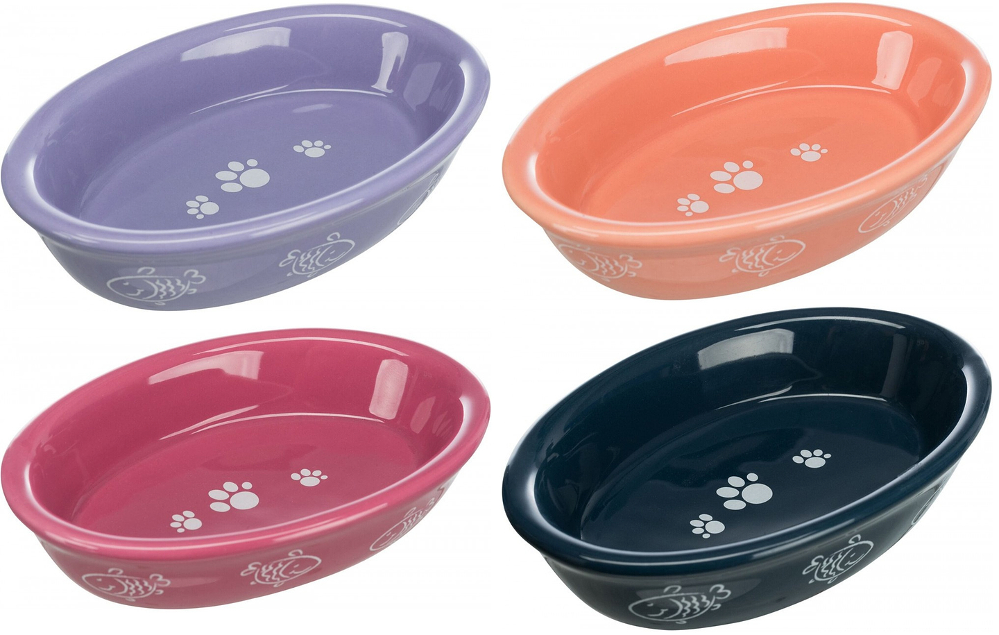 Миска для животных Trixie для кошек короткомордых пород овальная 15 х 10 см 200 мл в ассортименте (4047974244951)