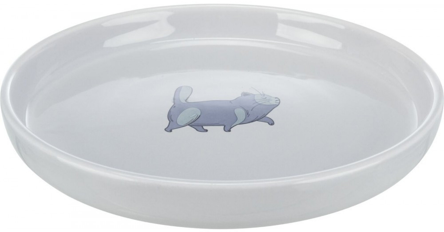 Миска для животных Trixie для кошек плоская и широкая 23 см 600 мл (4047974248027)