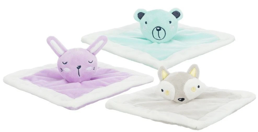 М'яка іграшка для собак Trixie Junior Snuggler для цуценят Тваринки для обіймів 20х20 см в асортименті (4047974361788)