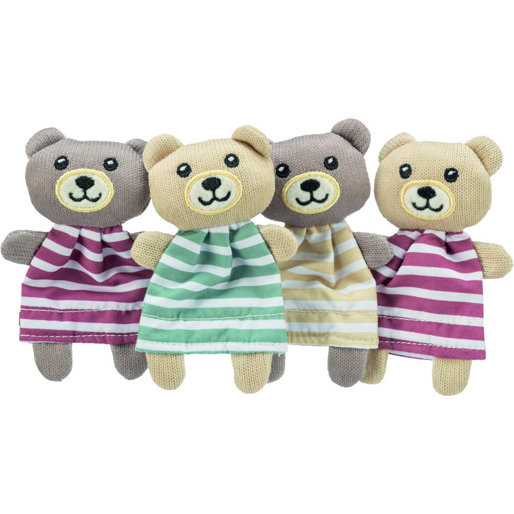 Мягкая игрушка для кошек Trixie Медведь с кошачьей мятой 12 см (4011905456652)