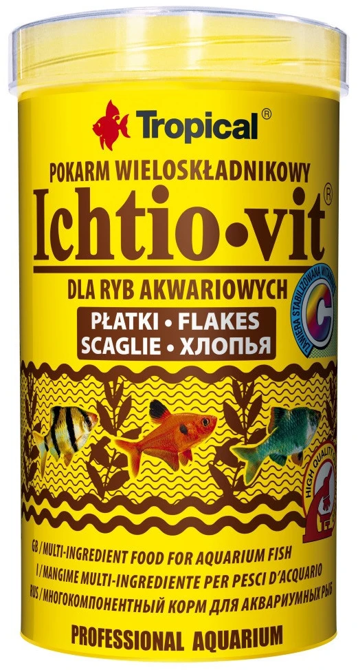 Корм для риб Tropical Ichtio-Vit для всіх акваріумних пластівці 50 г (5900469770047)