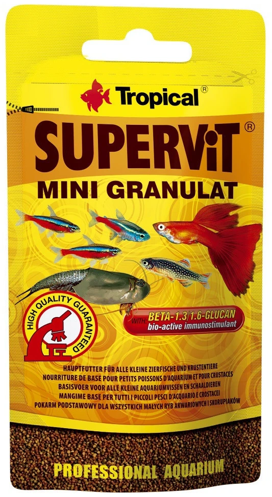 Корм для риб Tropical Supervit Mini Granulat для акваріумних гранули 10 г (5900469614211)