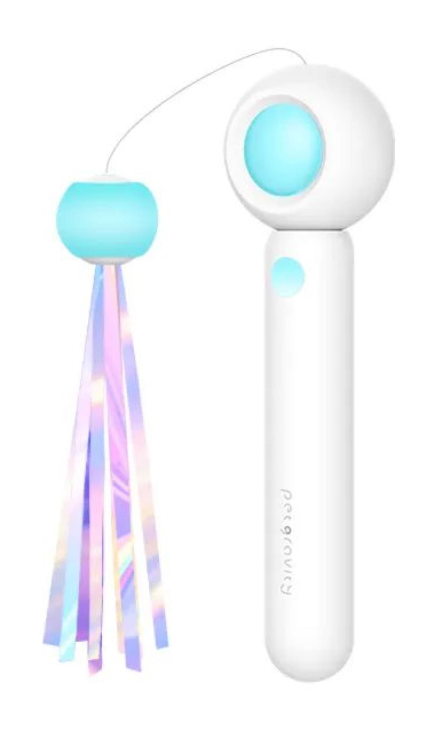 Інтерактивна іграшка для котів Petgravity висувна вудочка з лазером Блакитна (PG-CT053B)