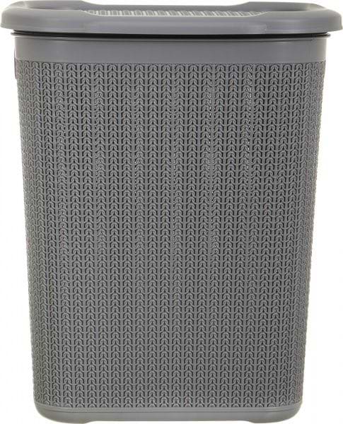 Корзина для белья UCSAN PLASTIC 430х340х550 мм темно-серый (40525192)