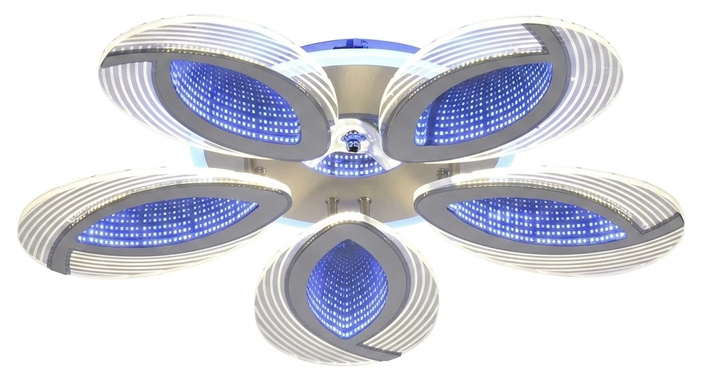 Люстра VALESO 55523/5 біла + хром, LED