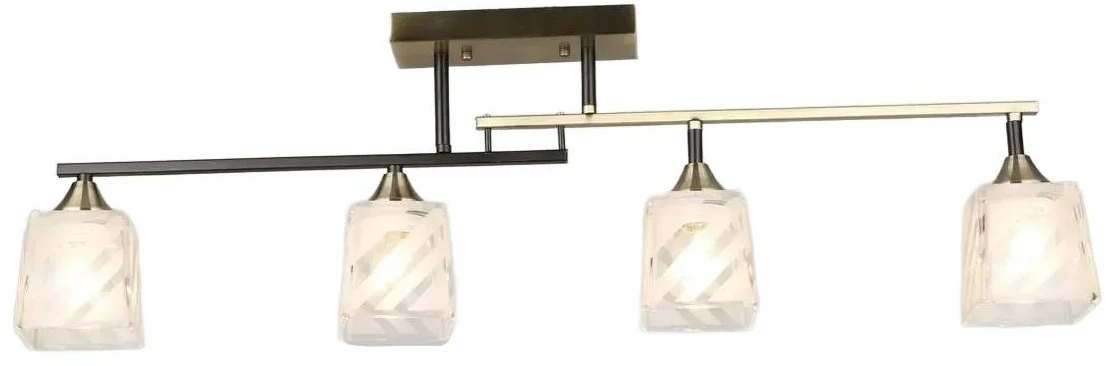 Люстра VALESO B K2325/4 AB+BK бронза+черный