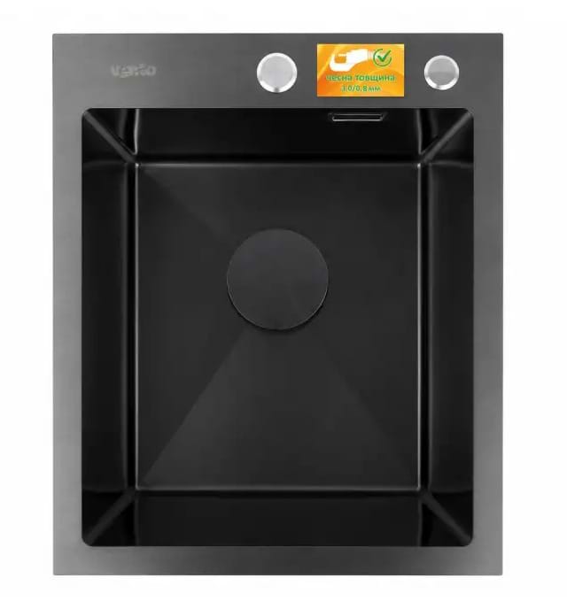 Мийка кухонна Ventolux HMKS 4050 PVD BKS MC DECOR 3/0,8