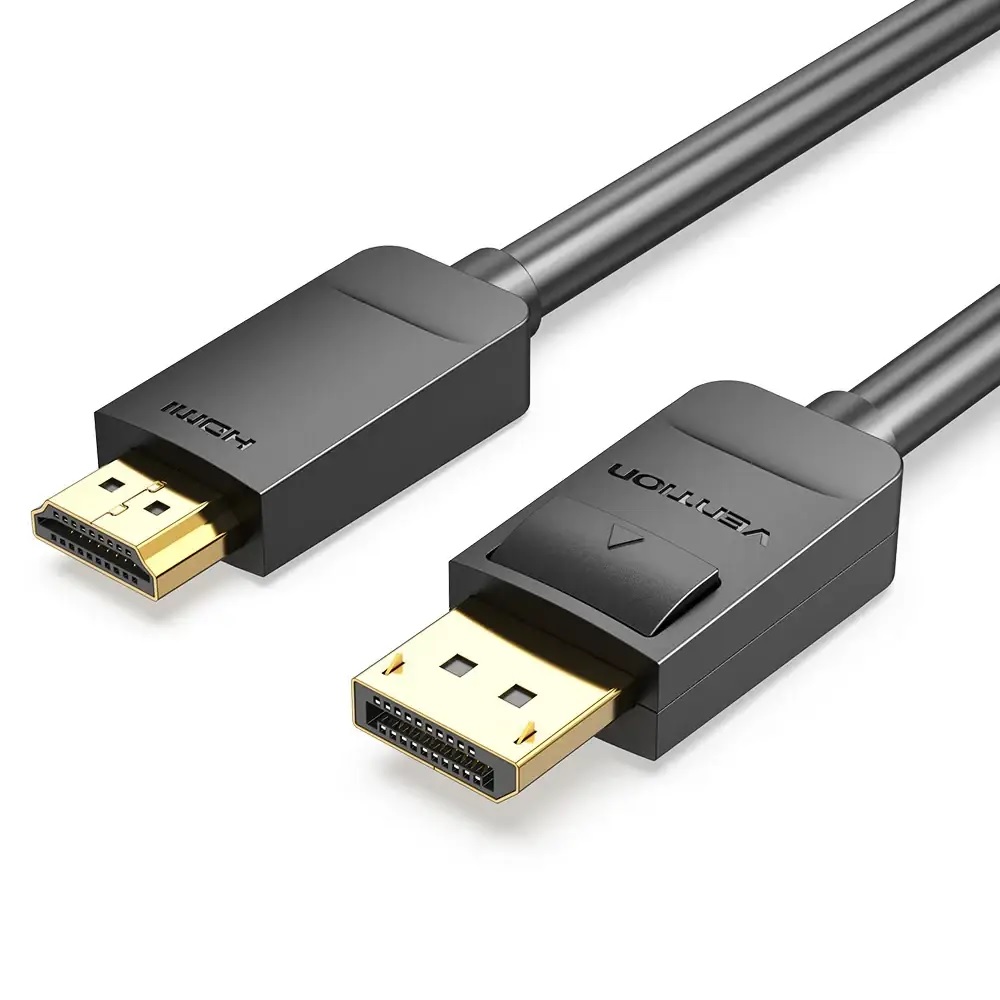 Кабель Vention DisplayPort - HDMI (M/M), 2м Black (HADBH)