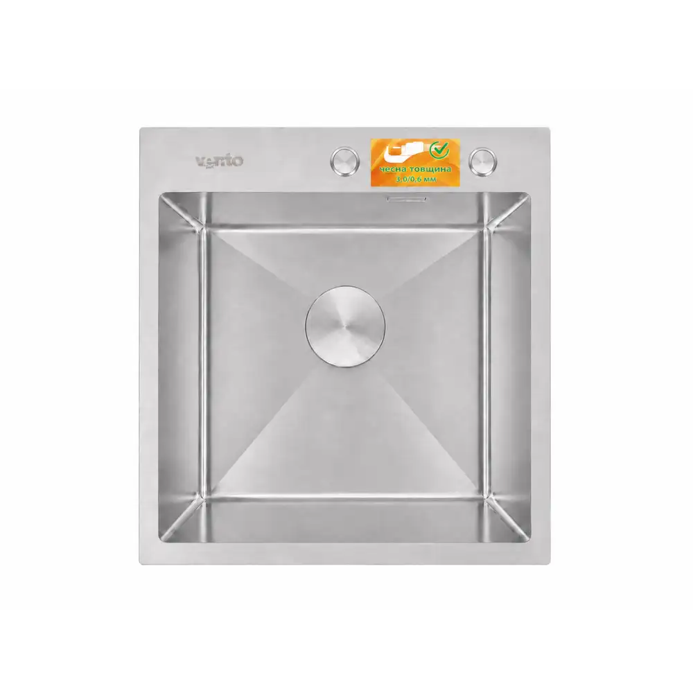 Мойка кухонная Ventolux HMKS 5050 SS MC DECOR 3/0,8