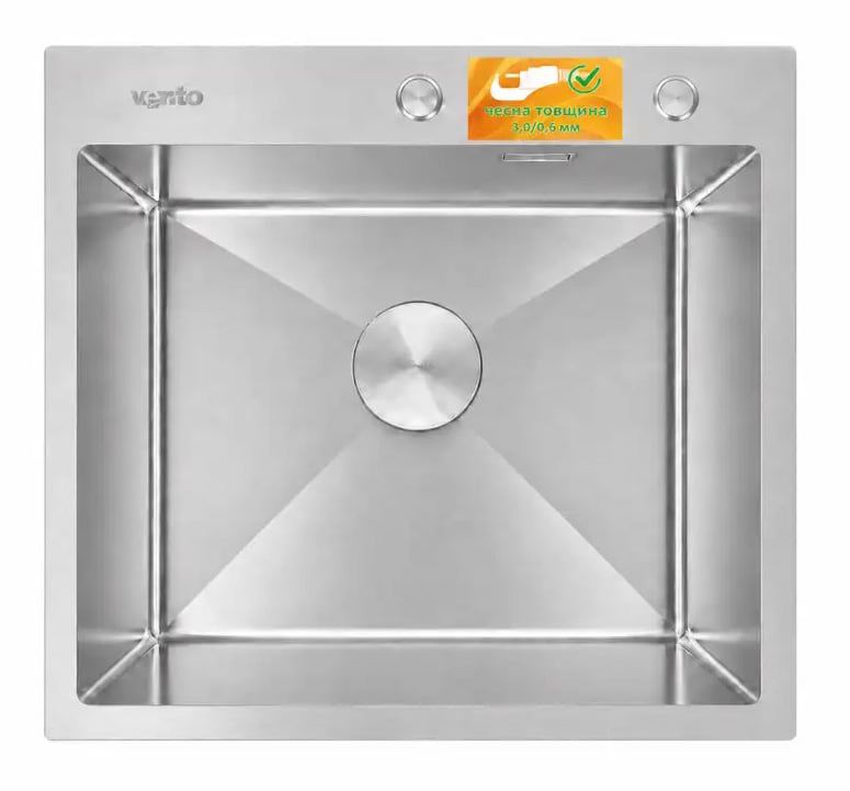 Мийка кухонна Ventolux HMKS 5843 SS MC DECOR 3/0,6