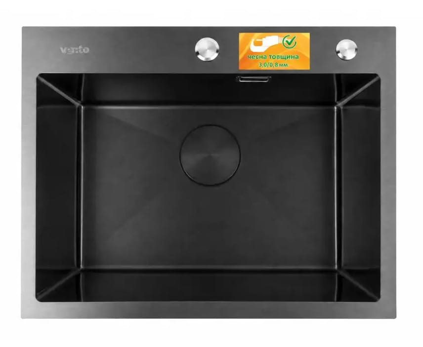 Мийка кухонна Ventolux HMKS 5843 PVD BKS 3/0,8