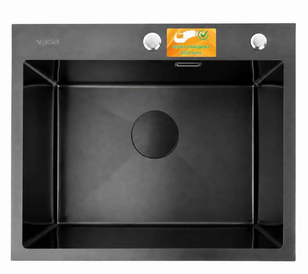 Мийка кухонна Ventolux HMKS 5848 PVD BKS 3/0,8