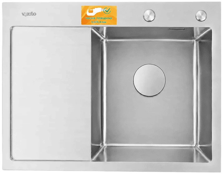 Мийка кухонна Ventolux HMKS RW 6550 SS 3/0,8