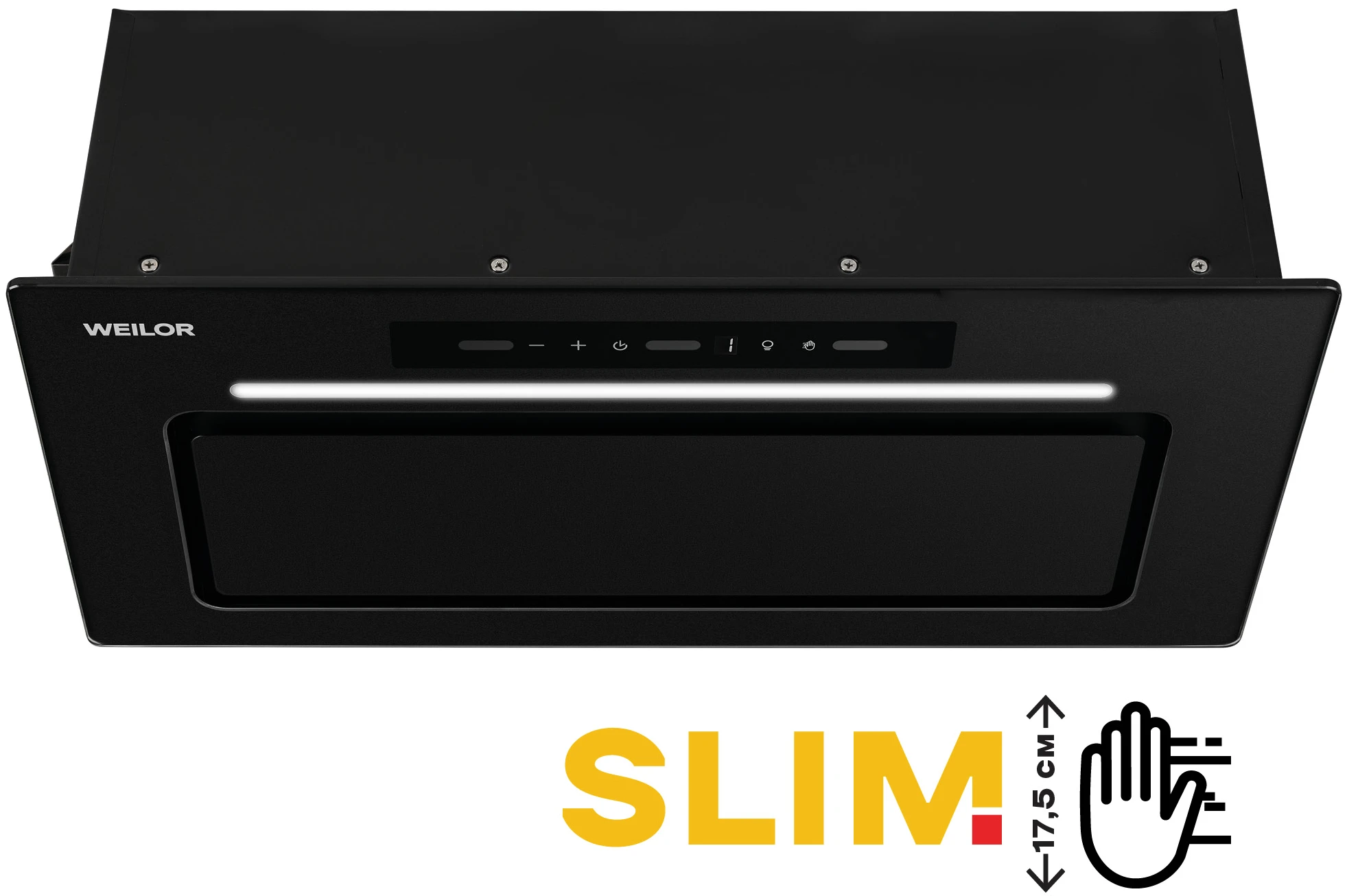 Витяжка вбудована Weilor LUMINA WBG 65 BLACK MATTE