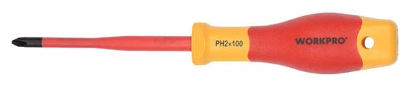 Викрутка WORKPRO PH2x100мм EN/IEC 60900 10000V PRO PLUS (WP341009)