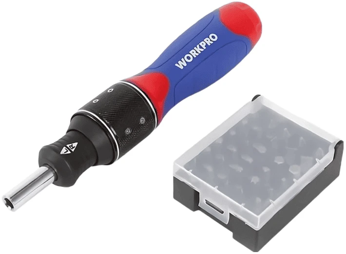 Отвертка со сменными битами WORKPRO CR-V (WP221055)
