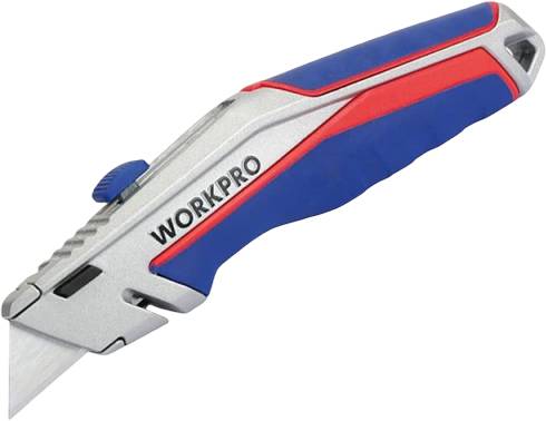 Ніж будівельний WORKPRO PRO PLUS WP213014