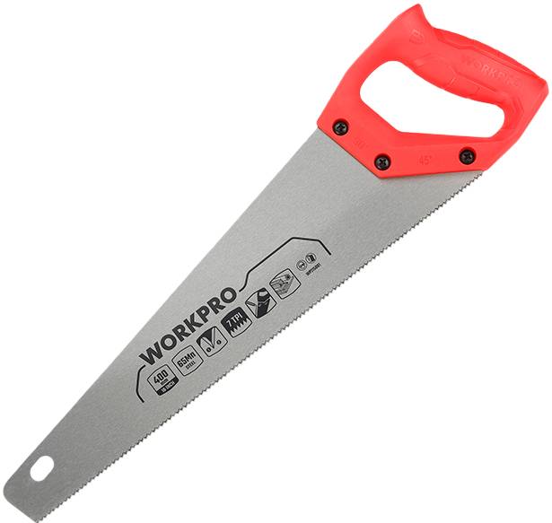 Ножівка WORKPRO 400 мм 7TPI DYI (WP215001)