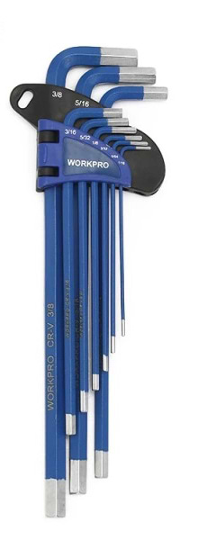 Набір шестигранних ключів WORKPRO TORX S2 PRO 9 шт. (WP222015)
