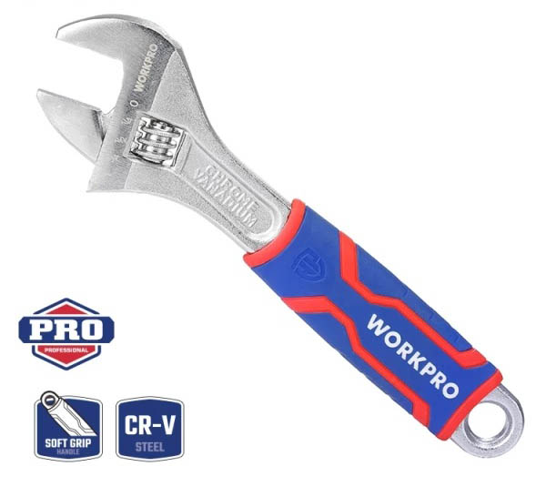Развідний ключ WORKPRO 250 мм CR-V PRO (WP272012)