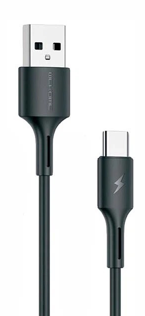 Кабель Wecome USB - Type-C 3A 1m Black (WK-WDC-136-TC)