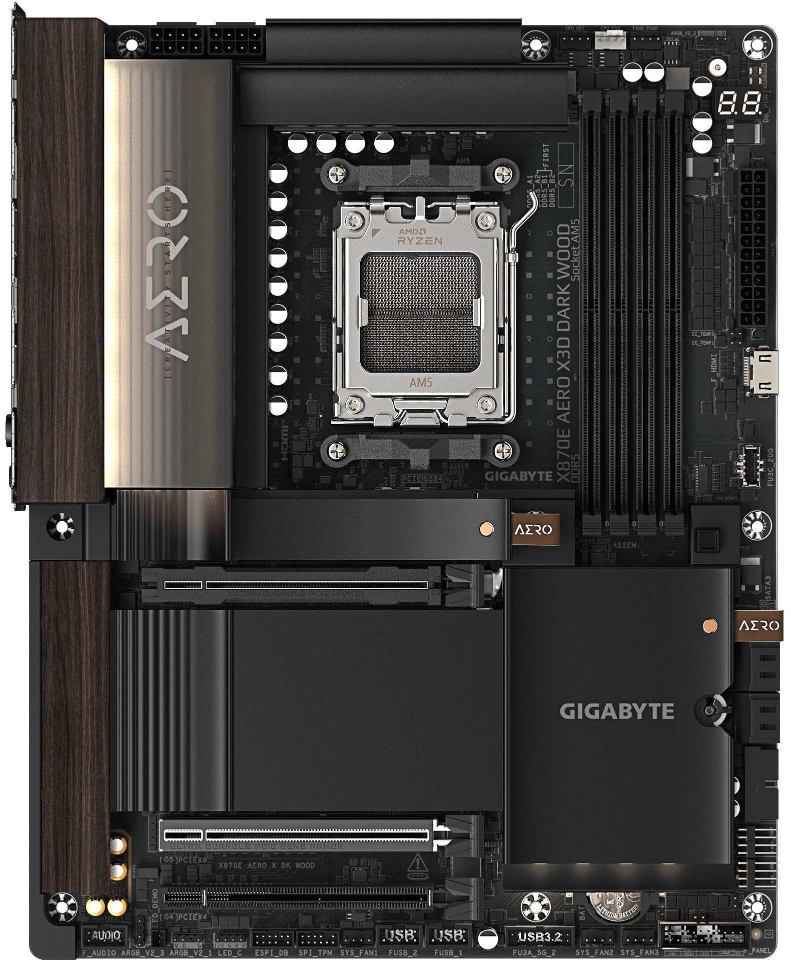 Материнская плата Gigabyte X870E AERO X DK WOOD
