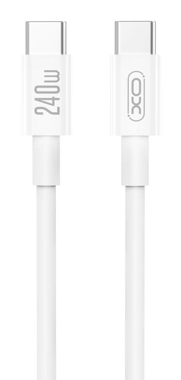 Кабель XO CB-240CC Type-C - Type-C 240W 1м White (XO-CB-240CC-WH)