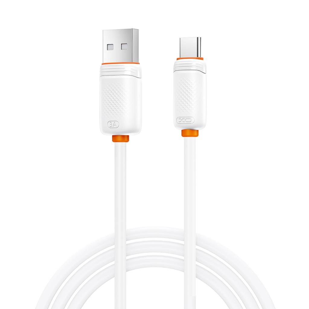 Кабель XO CB-300UC Shishi Shun Series USB-A-Type-C Data Cable 3A 1м White (XO-CB-300UC-WH)