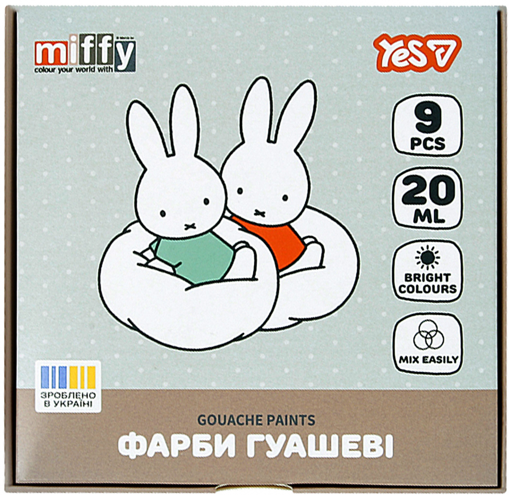 Фарби YES Miffy 9 кол. 20 мл (230445)