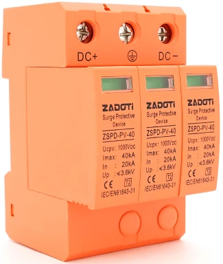 Автомат захисту від сплесків напруги ZADOTI LKTD2 - 40F (ZSPD-PV-40-1000V-3P)