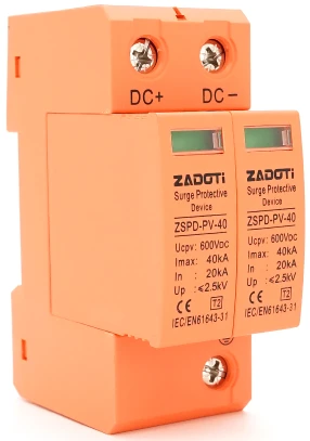 Автомат захисту від сплесків напруги ZADOTI LKTD2 - 40F (ZSPD-PV-40-600V-2P)