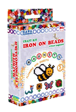 Набор для изготовления декора Умняшка Магниты из термомозаики Цветы-насекомые (ТМ-002)