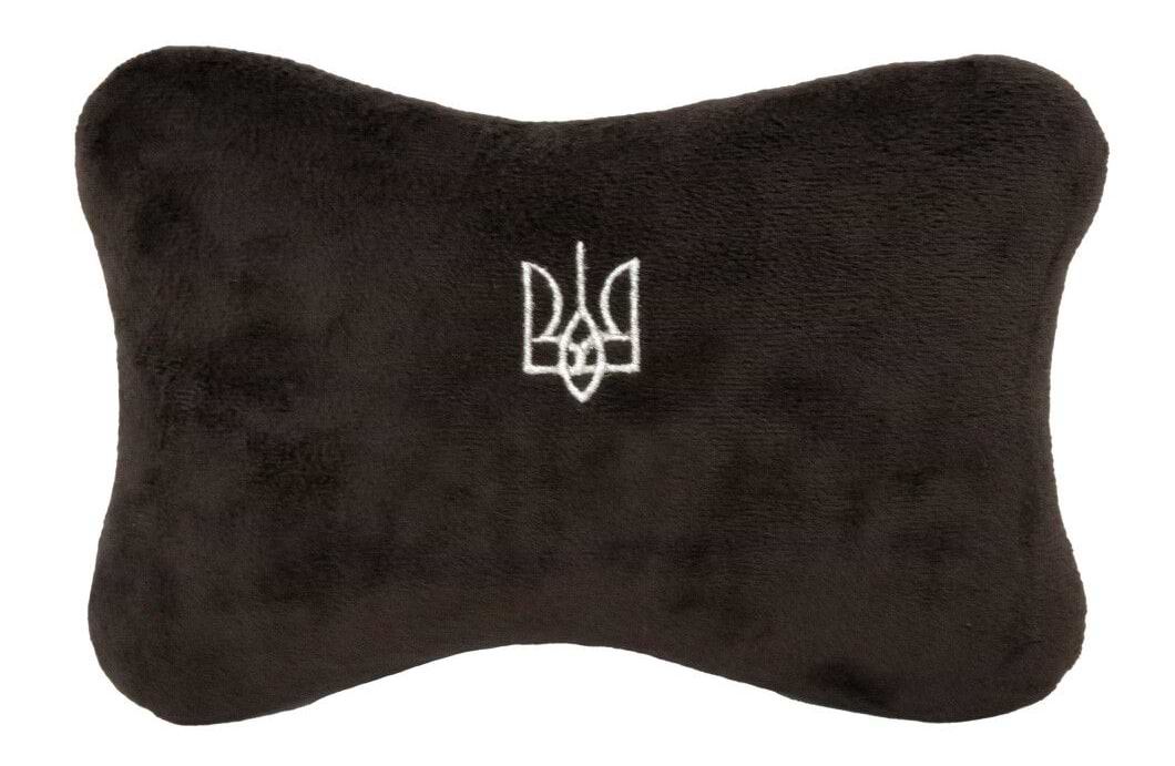 Подушка дорожня Tigres "Тризуб" коричневий (ПД-0459) - Фото 1